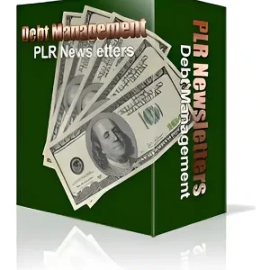 eCover representing Debt Management Niche Newsletters  with Personal Use Rights
