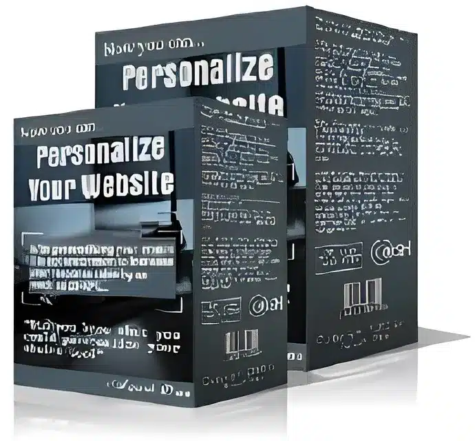 eCover representing Personalize Your Website with Master Resell Rights