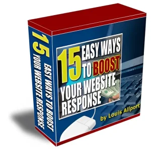 eCover representing 15 Easy Ways To Boost Your Website Response with Personal Use Rights