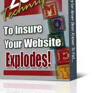 eCover representing 20 Surefire Techniques To Insure Your Website Explodes! eBooks & Reports with Master Resell Rights