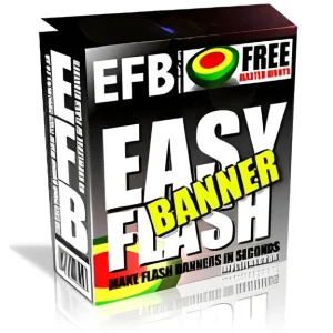 eCover representing Easy Flash Banner with Resell Rights