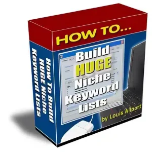 eCover representing How To Build HUGE Niche Keyword Lists Videos, Tutorials & Courses with Personal Use Rights