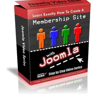 eCover representing How To Create A Membership Site With Joomla! Videos, Tutorials & Courses with Personal Use Rights
