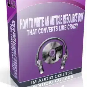 eCover representing How To Write An Article Resource Box That Converts Like Crazy Audio & Music with Private Label Rights