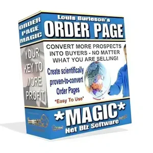 eCover representing Order Page Magic Software & Scripts with Master Resell Rights