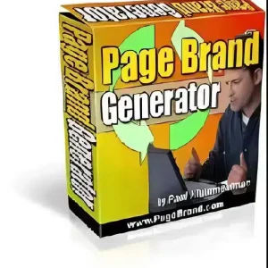 eCover representing Page Brand Generator  with Master Resell Rights
