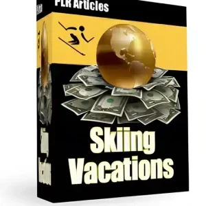 eCover representing Skiing Vacations Articles, Newsletters & Blog Posts with Private Label Rights