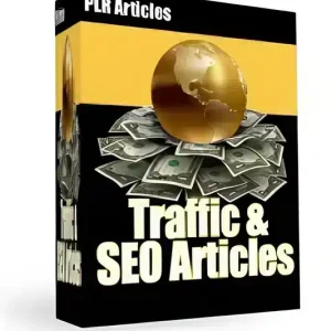 eCover representing Traffic & SEO Articles  with Private Label Rights