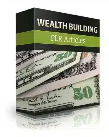 eCover representing Wealth Building PLR Articles with Private Label Rights